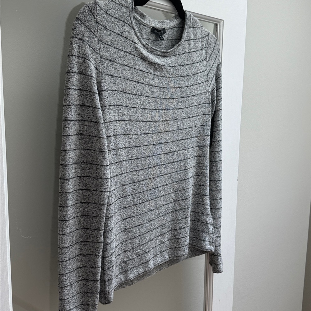 Dynamite Gray Striped Sweater